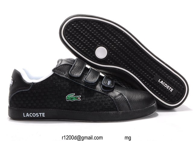 lacoste femme chaussure noir