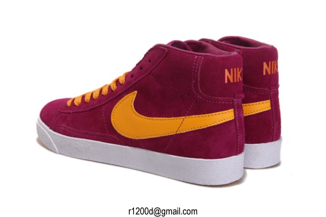 nike blazer high femme bordeaux