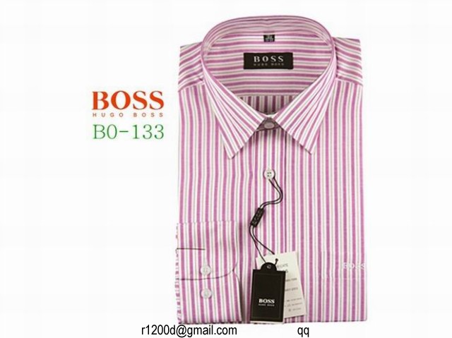 chemise col cassé hugo boss